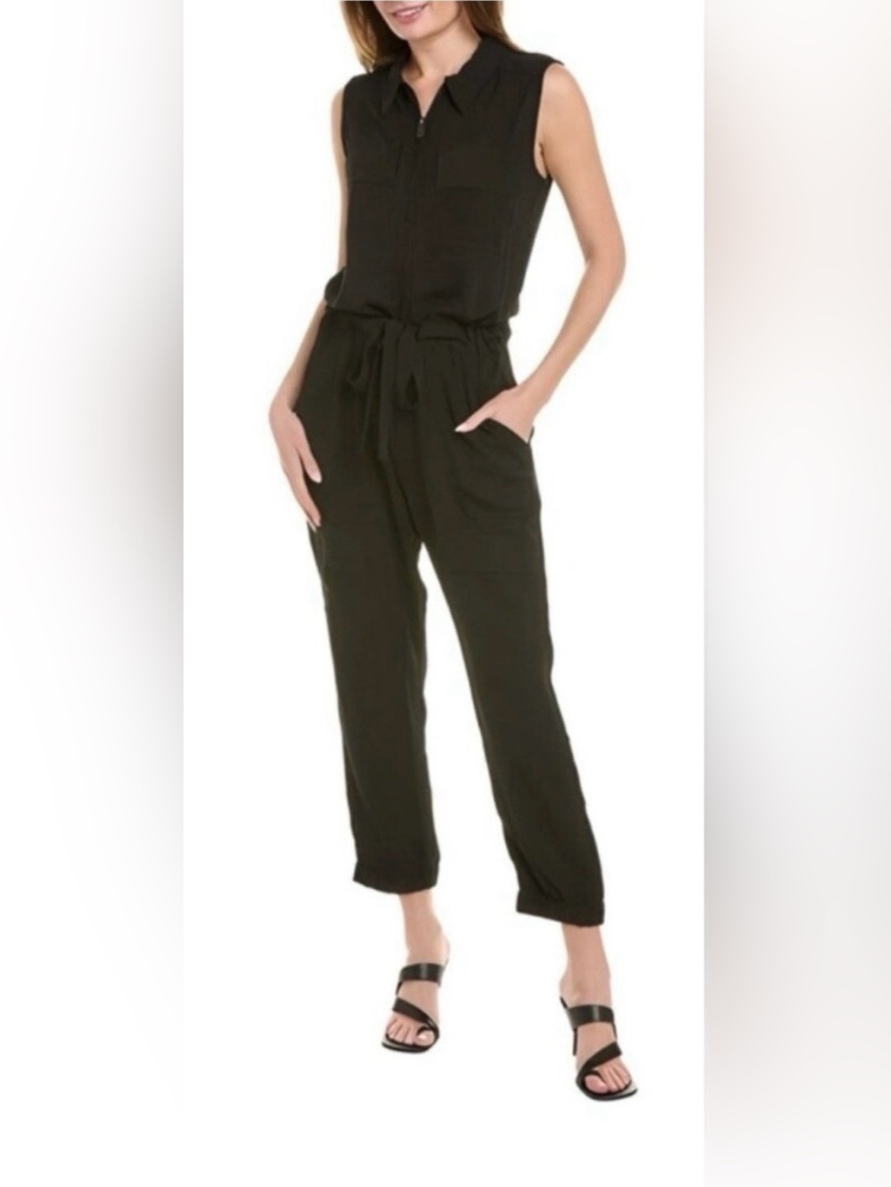 Women’s Cabi Black Tie-Waist Casual Pants